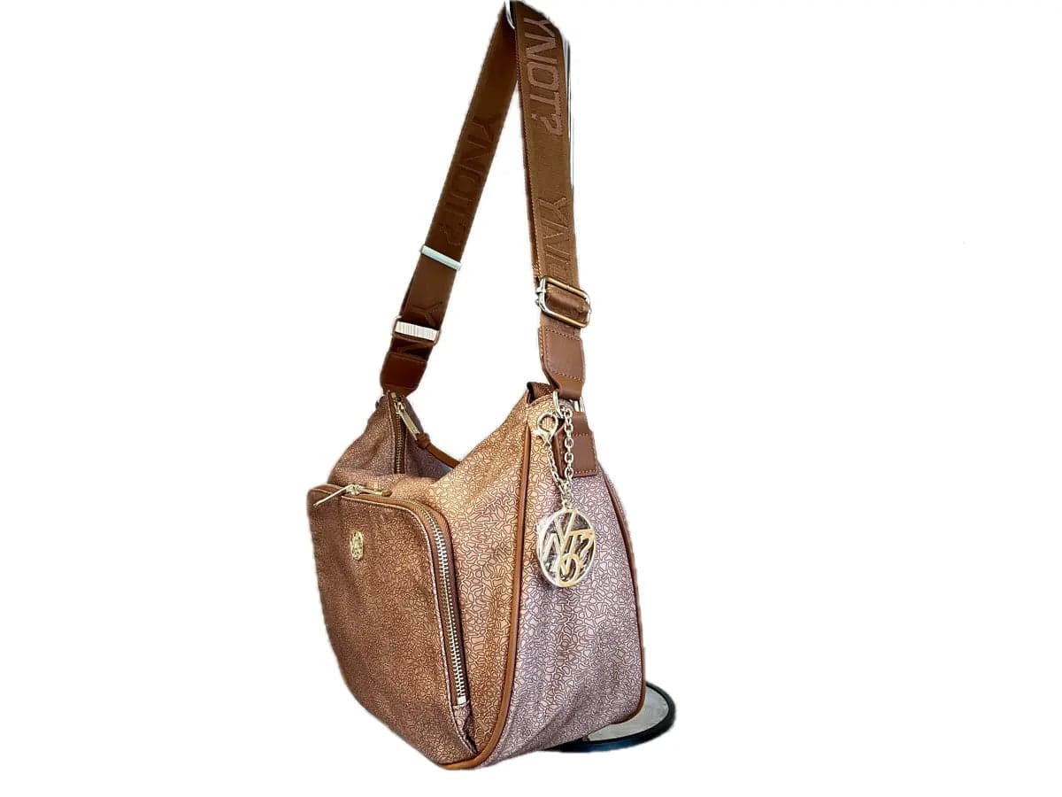 YNOT Borsa donna Hobo bag Nut con tracolla regolabile in Borse a tracolla Calzature Durello - Agna, commercioVirtuoso.it