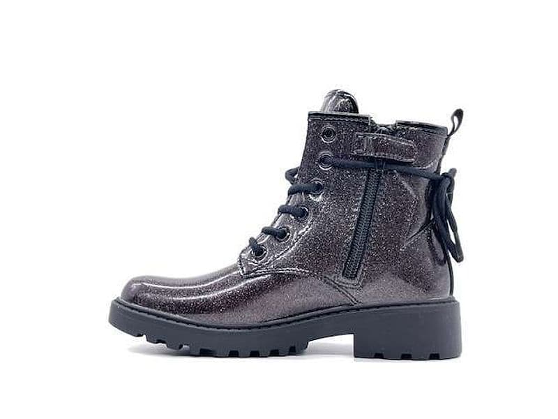 GEOX Anfibi bambina J CASEY G. G Silver in Stivali Calzature Durello - Agna, commercioVirtuoso.it