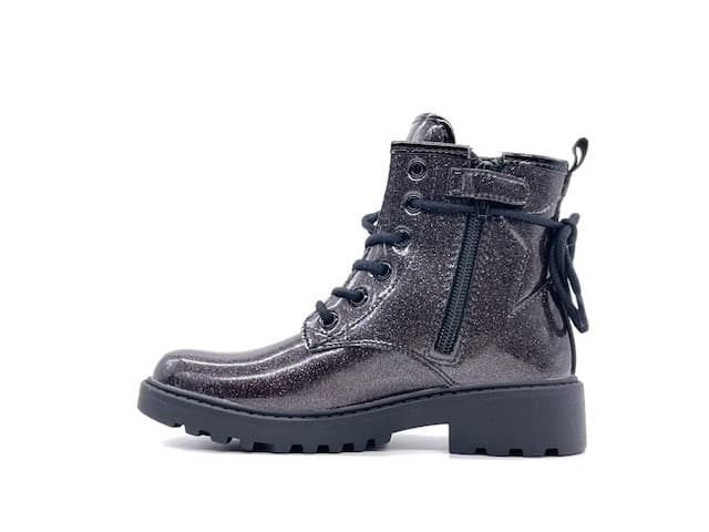 GEOX Anfibi bambina J CASEY G. G Silver in Stivali Calzature Durello - Agna, commercioVirtuoso.it