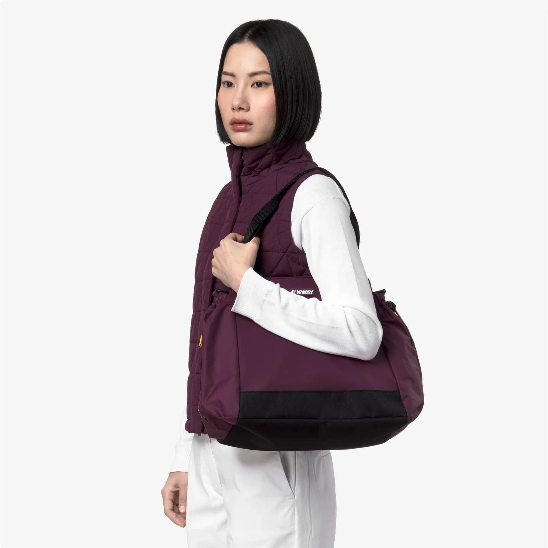 K-Way Aisy Shopping Bag borsa Donna Impermeabile in Nylon Ripstop con Zip e Tasche – Bordeaux 30x32x18 cm in Borse Tote Broadway Red - Barletta, commercioVirtuoso.it