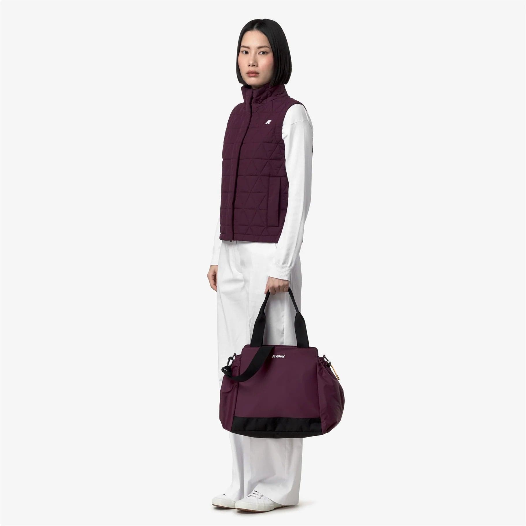 K-Way Aisy Shopping Bag borsa Donna Impermeabile in Nylon Ripstop con Zip e Tasche – Bordeaux 30x32x18 cm in Borse Tote Broadway Red - Barletta, commercioVirtuoso.it