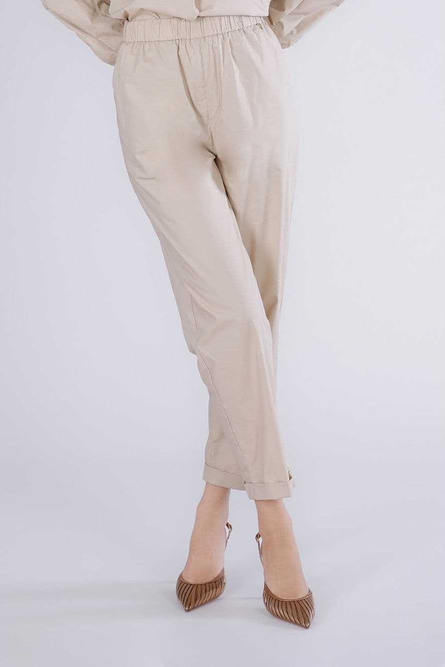 PANTALONE TIPO JOGGER IN POPELINE - 3
