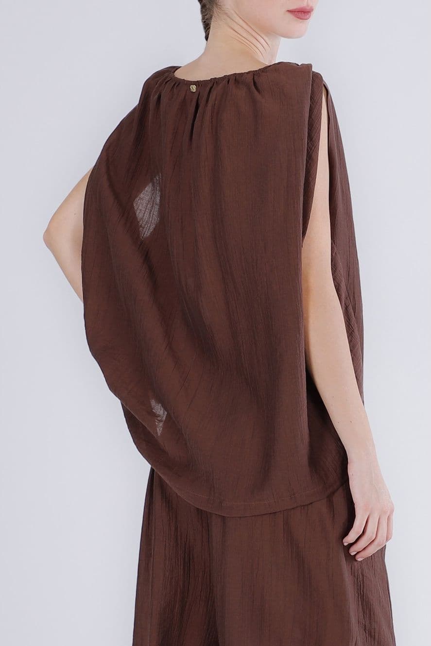 BLUSA CON GIROMANICA AMPIO - 3