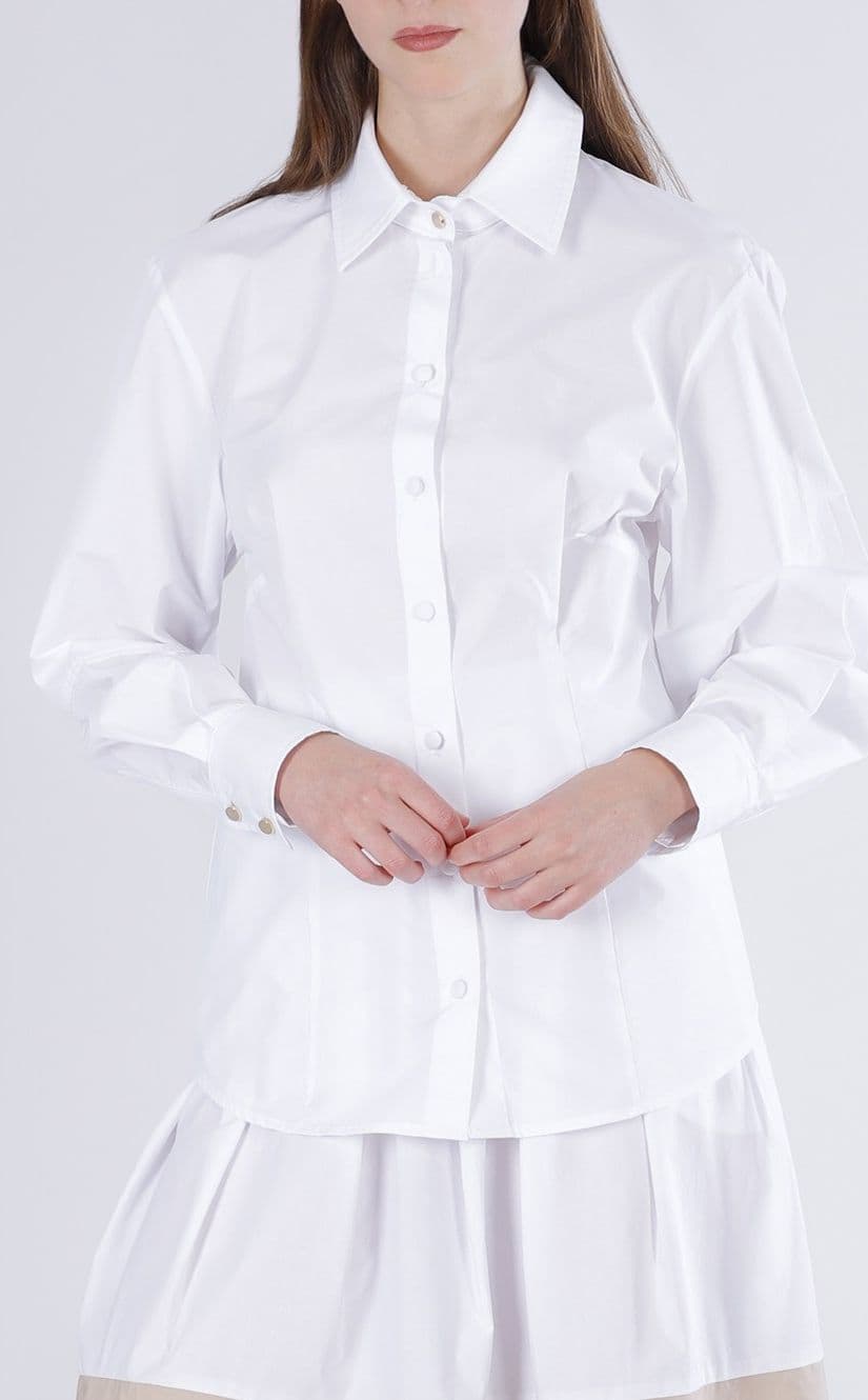 CAMICIA AVVITATA CON TAGLI ALLE MANICHE - 3
