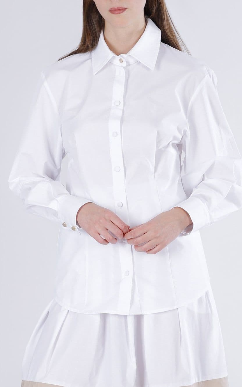 CAMICIA AVVITATA CON TAGLI ALLE MANICHE - 3