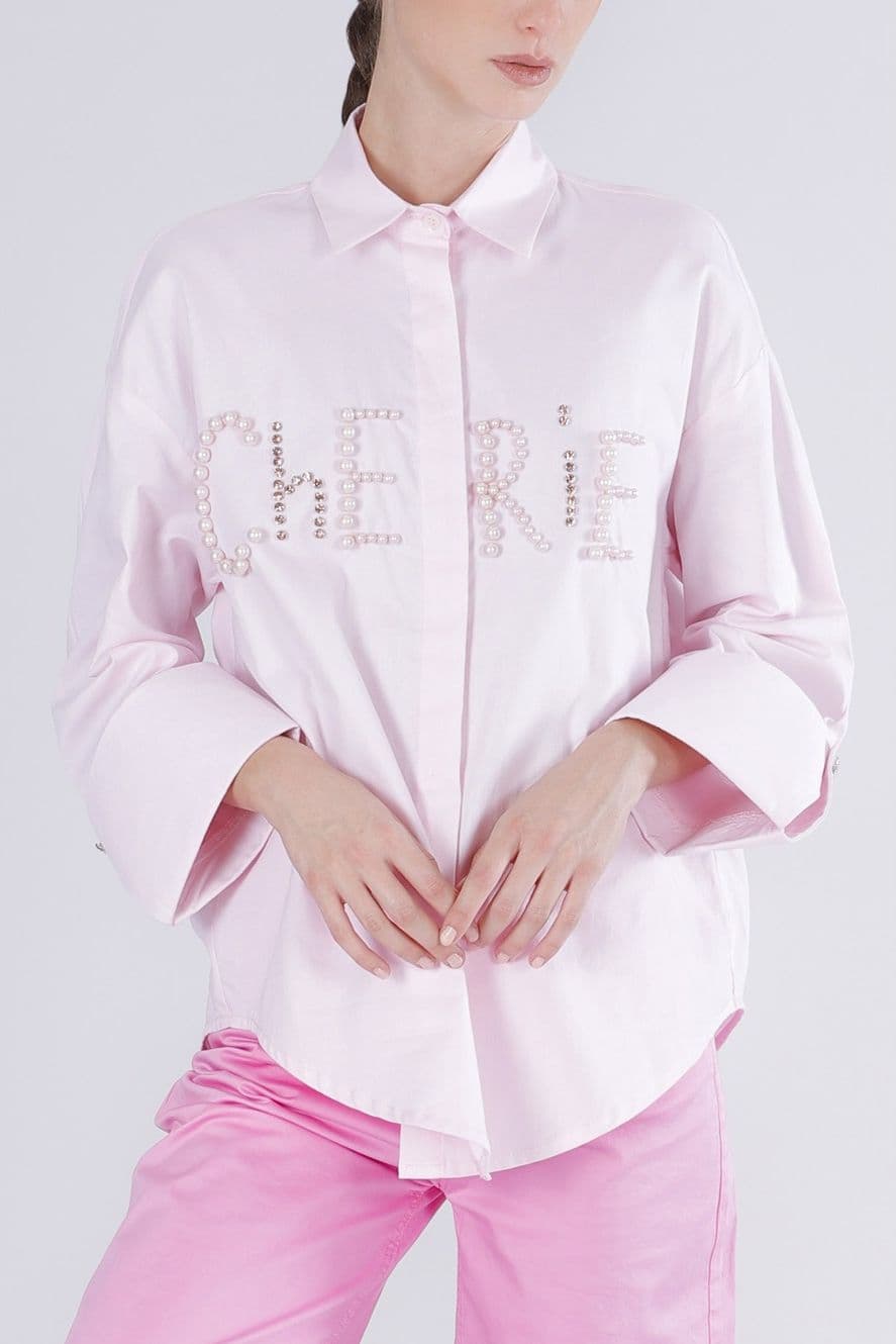 CAMICIA IN OXFORD CON RICAMO CHERIE - 3