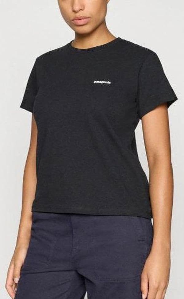 T-Shirt Patagonia Logo Resp Black in T-shirt Glad Store - Genova, commercioVirtuoso.it
