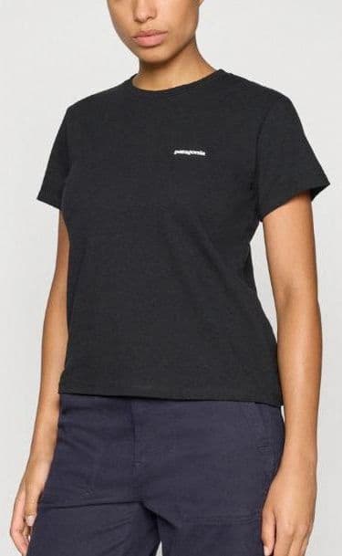 T-Shirt Patagonia Logo Resp Black in T-shirt Glad Store - Genova, commercioVirtuoso.it