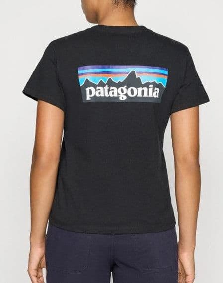 T-Shirt Patagonia Logo Resp Black - 4