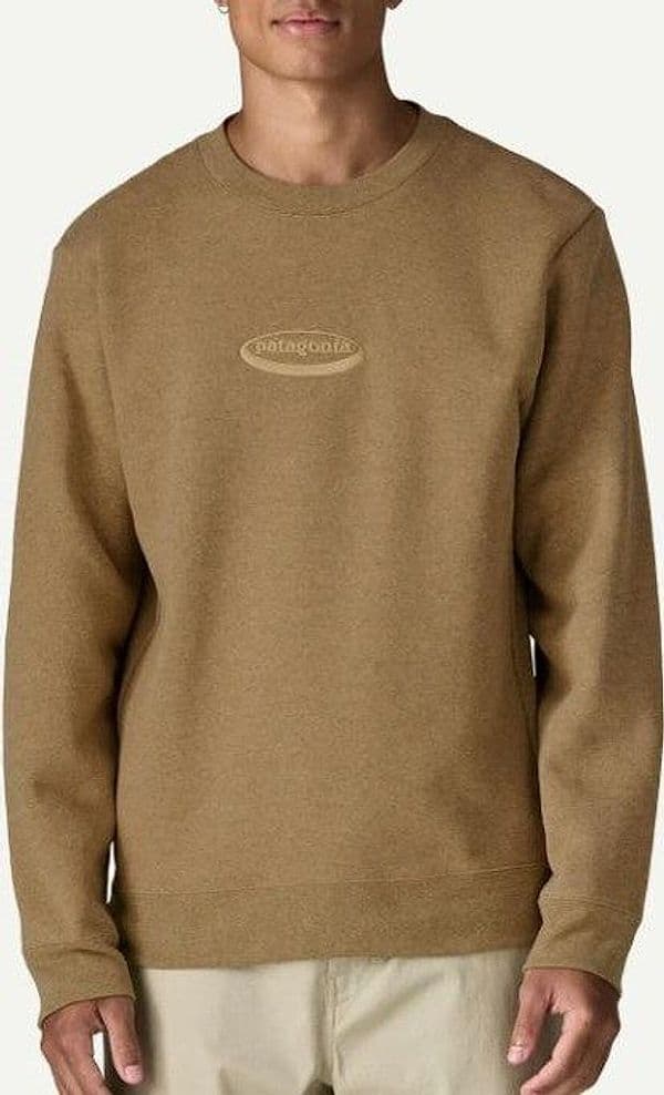 Felpa Patagonia '95 Oval Logo Swea Beige - 3