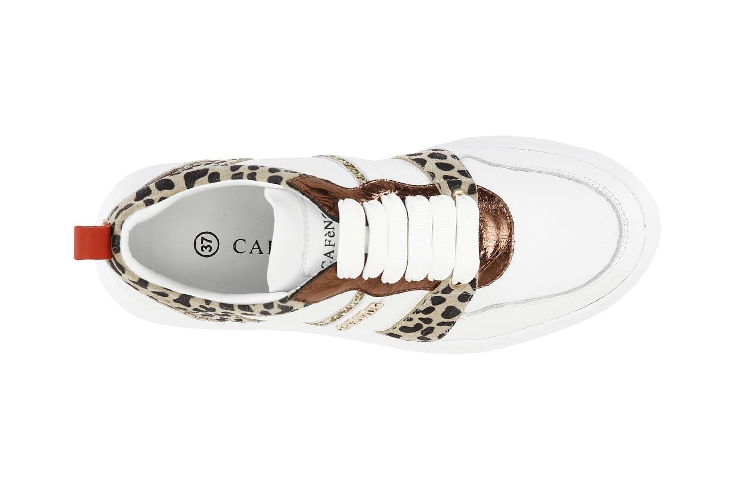 SNEAKERS IN PELLE CON RIPORTI STAMPA MACULATA - 9
