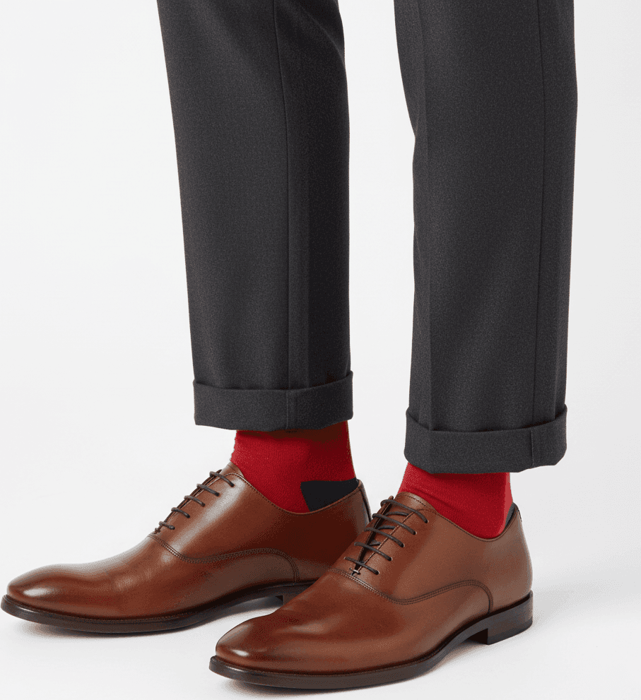 Calza lunga uomo Gallo - Colore Papavero in Calze Couture - Sestu, commercioVirtuoso.it