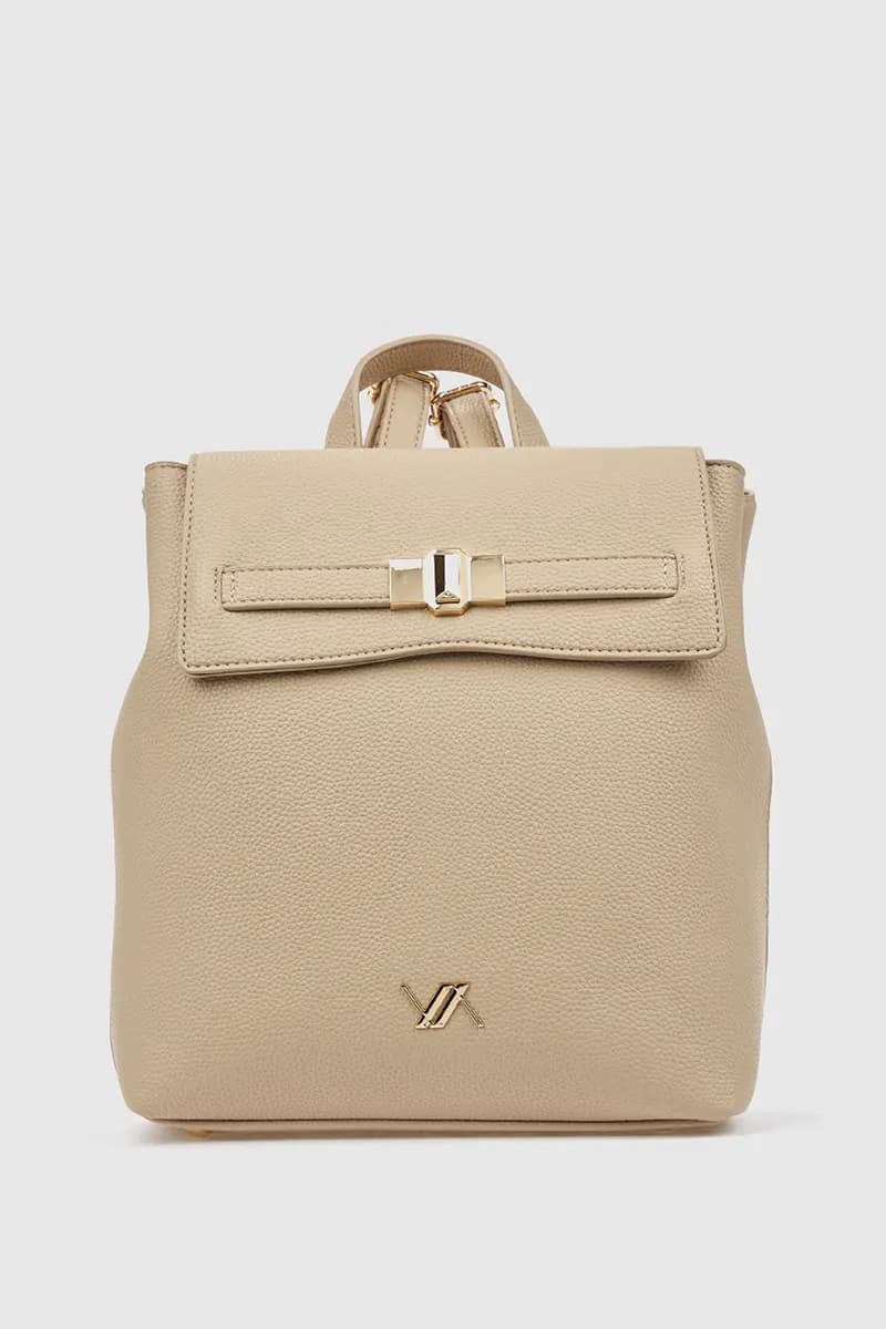 Zaino donna in ecopelle con pattina | Verde Fashion - 13