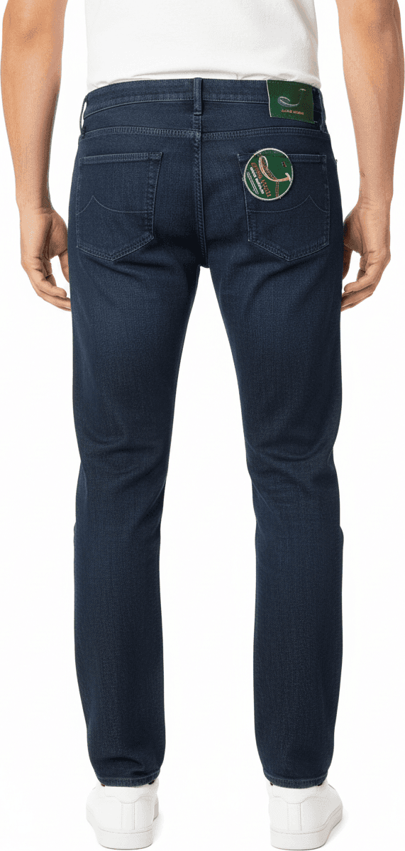 Pantalone uomo Jacob Cohen - J622 COMF Cotone Blu notte Made in Italy - 2