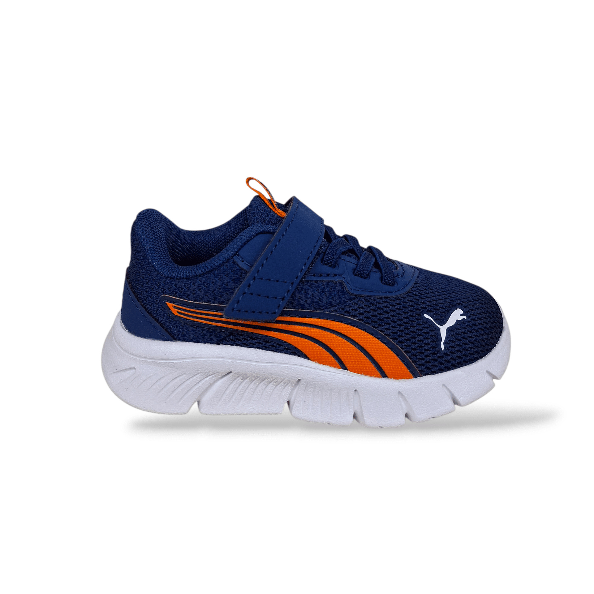 Puma FlexFocus Sneakers Bambino Blu Arancione – Leggere con Velcro | Taglie 20-27 - 6