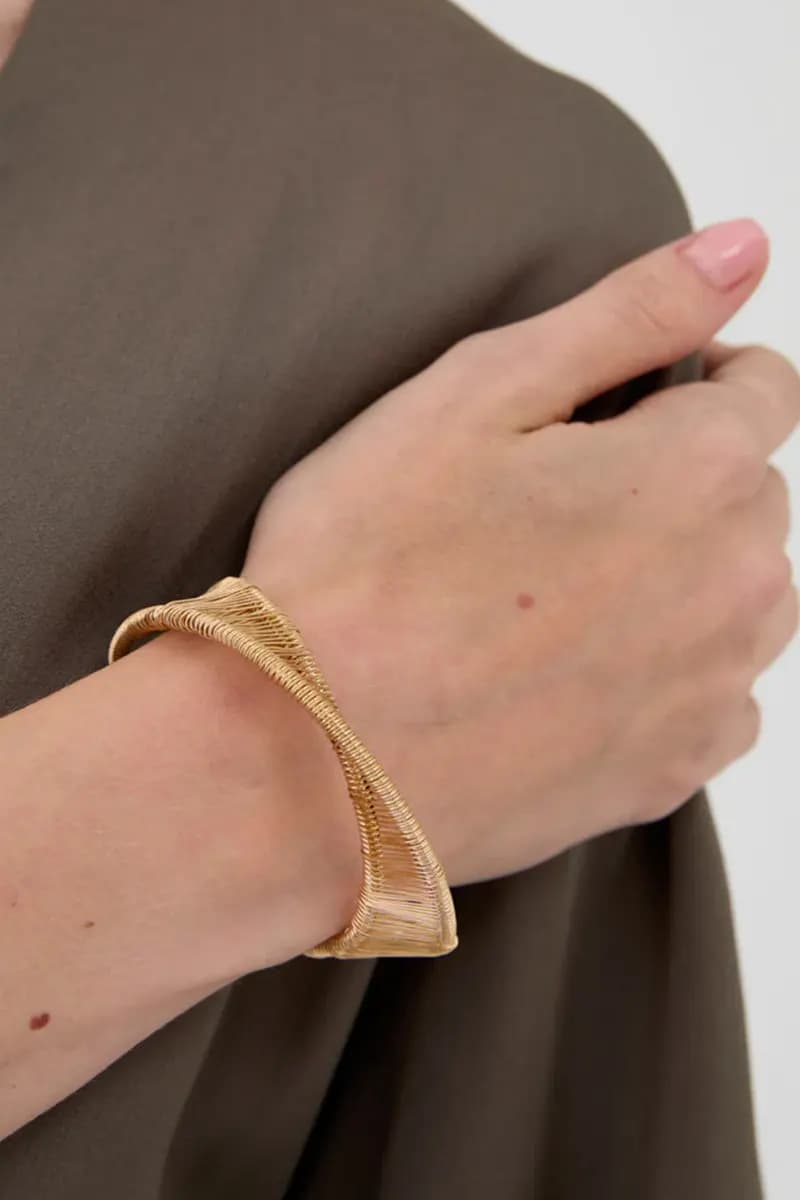 Bracciale rigido intrecciato | NALÌ - 4
