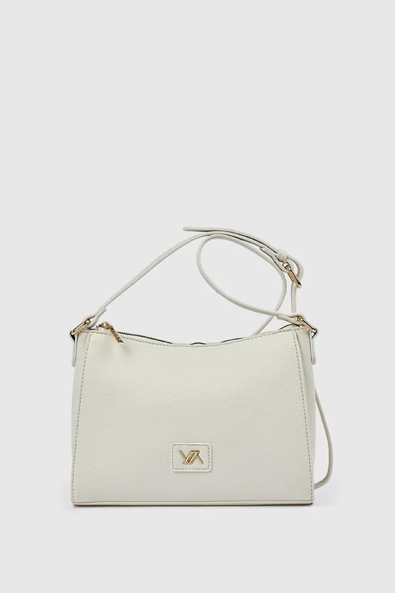 Borsa a tracolla in ecopelle con zip | Verde Fashion - 9