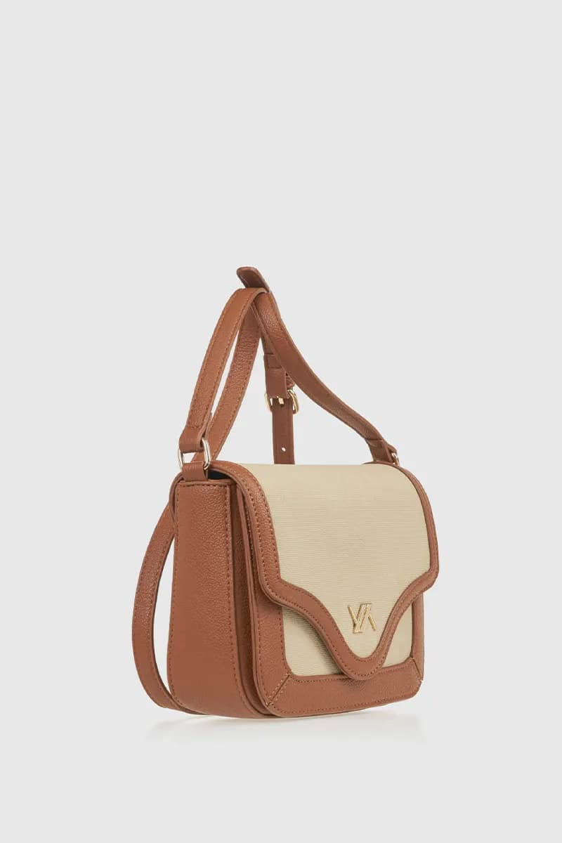 Borsa a tracolla in ecopelle con patta | Verde Fashion - 8