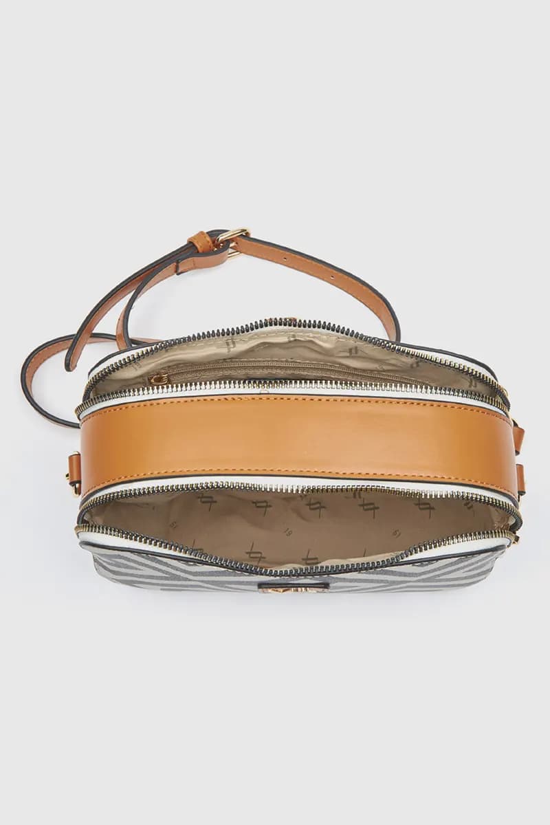 Camera bag in ecopelle stampa geometrica | Verde Fashion in Borse a tracolla You Store - Messina, commercioVirtuoso.it