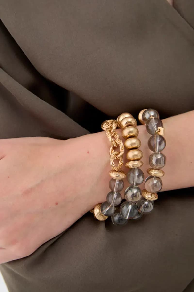 Bracciale elastico multifilo con sfere | NALÌ - 5