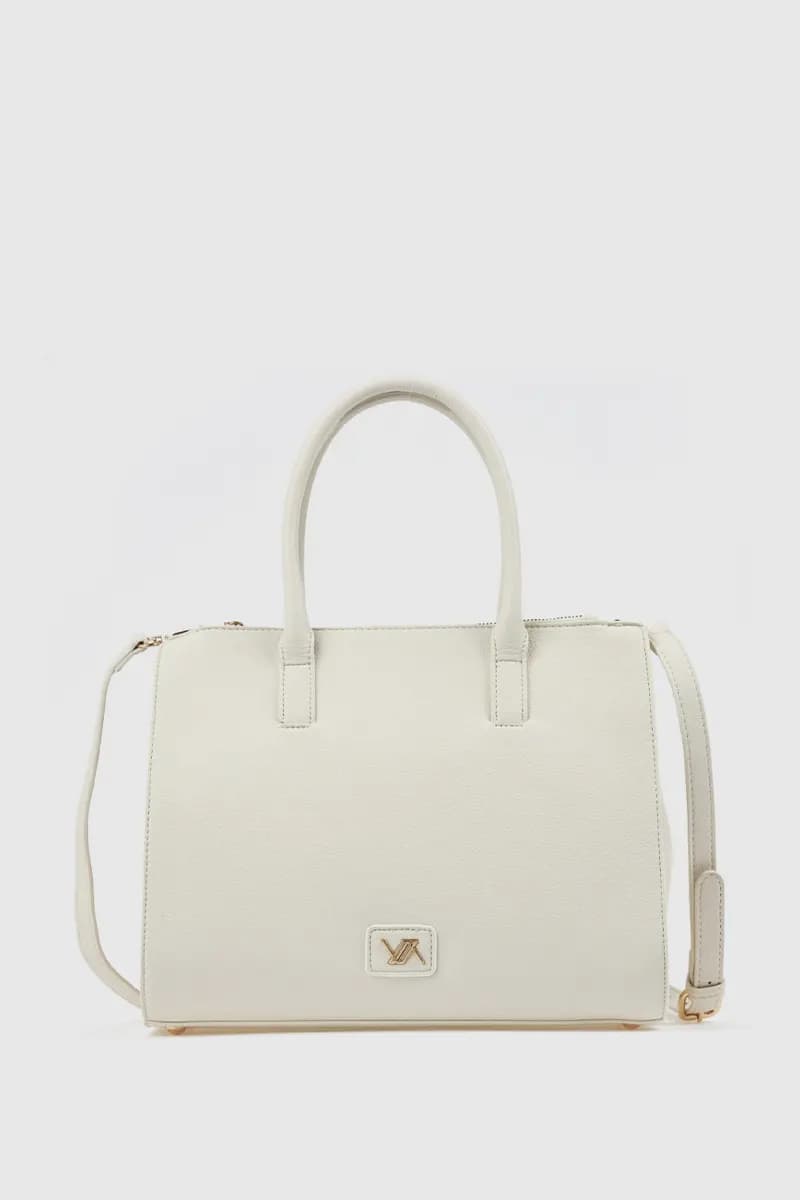Borsa tote in ecopelle tre scomparti | Verde Fashion - 10