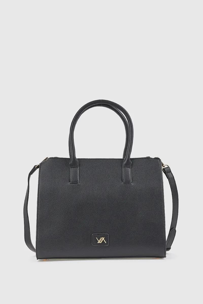 Borsa tote in ecopelle tre scomparti | Verde Fashion - 9