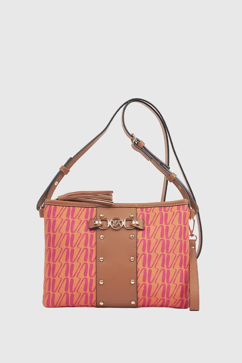 Borsa a tracolla dettaglio borchie | Verde Fashion - 5