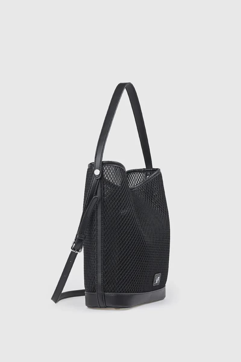 Borsa a spalla in tessuto traforato | Verde Fashion - 4