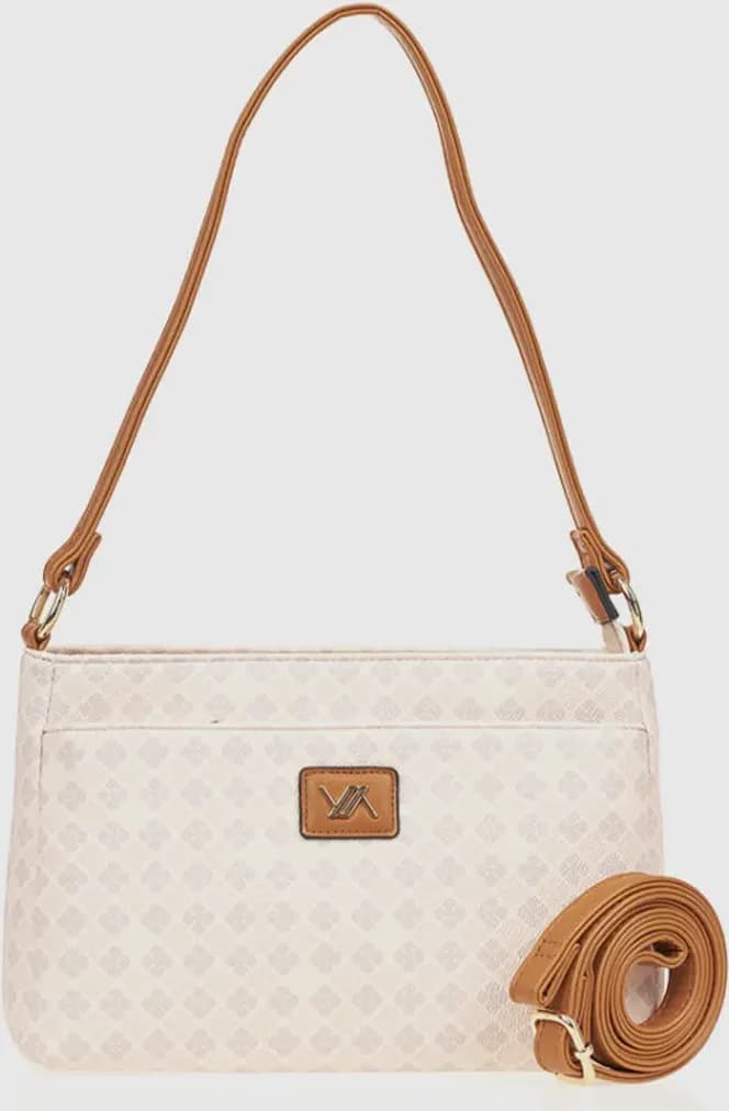 Borsa a spalla in ecopelle stampa mosaico | Verde Fashion - 5
