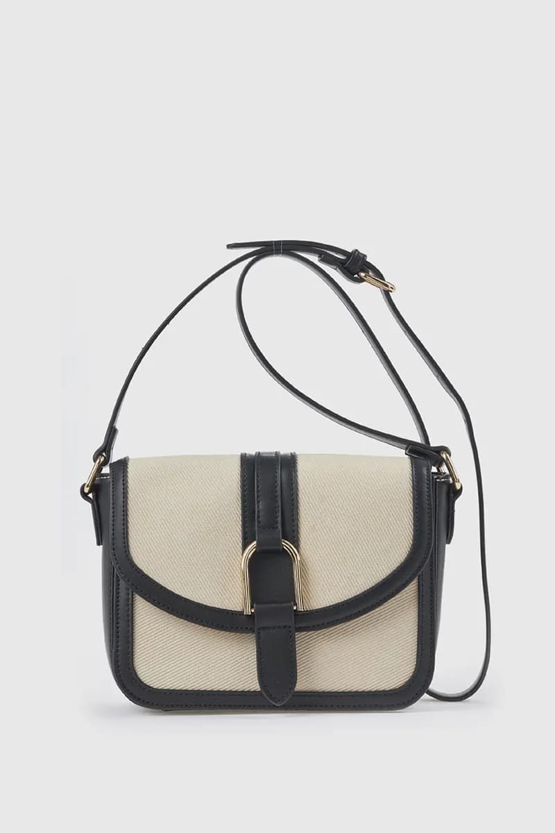 Borsa a tracolla in ecopelle con patta | Verde Fashion - 12