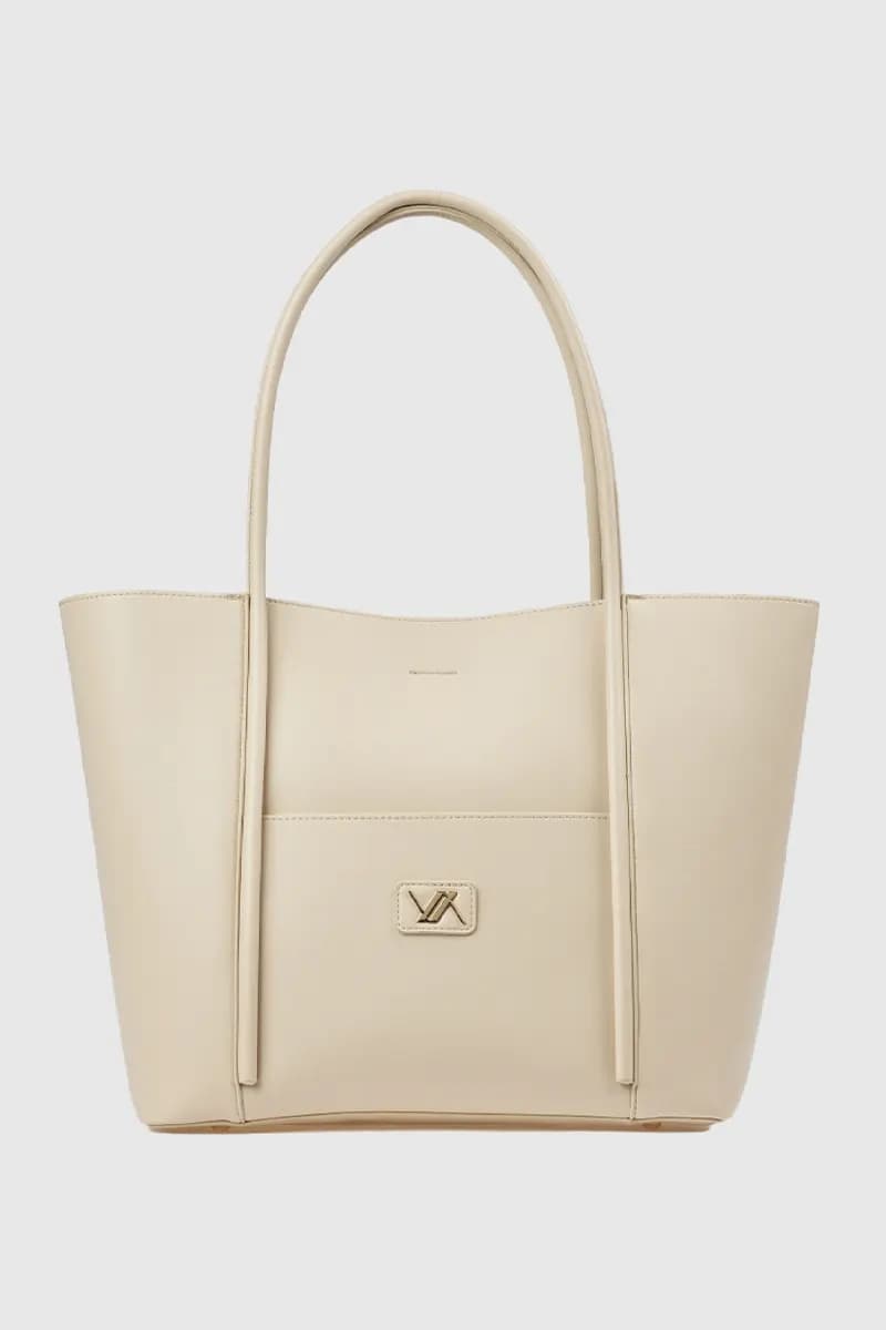 Borsa a spalla in ecopelle con sacca | Verde Fashion - 13