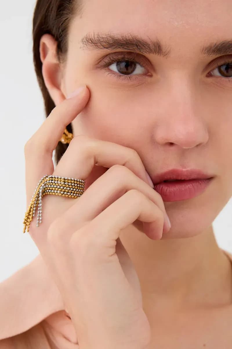 Anello bicolore con frange | NALÌ - 5