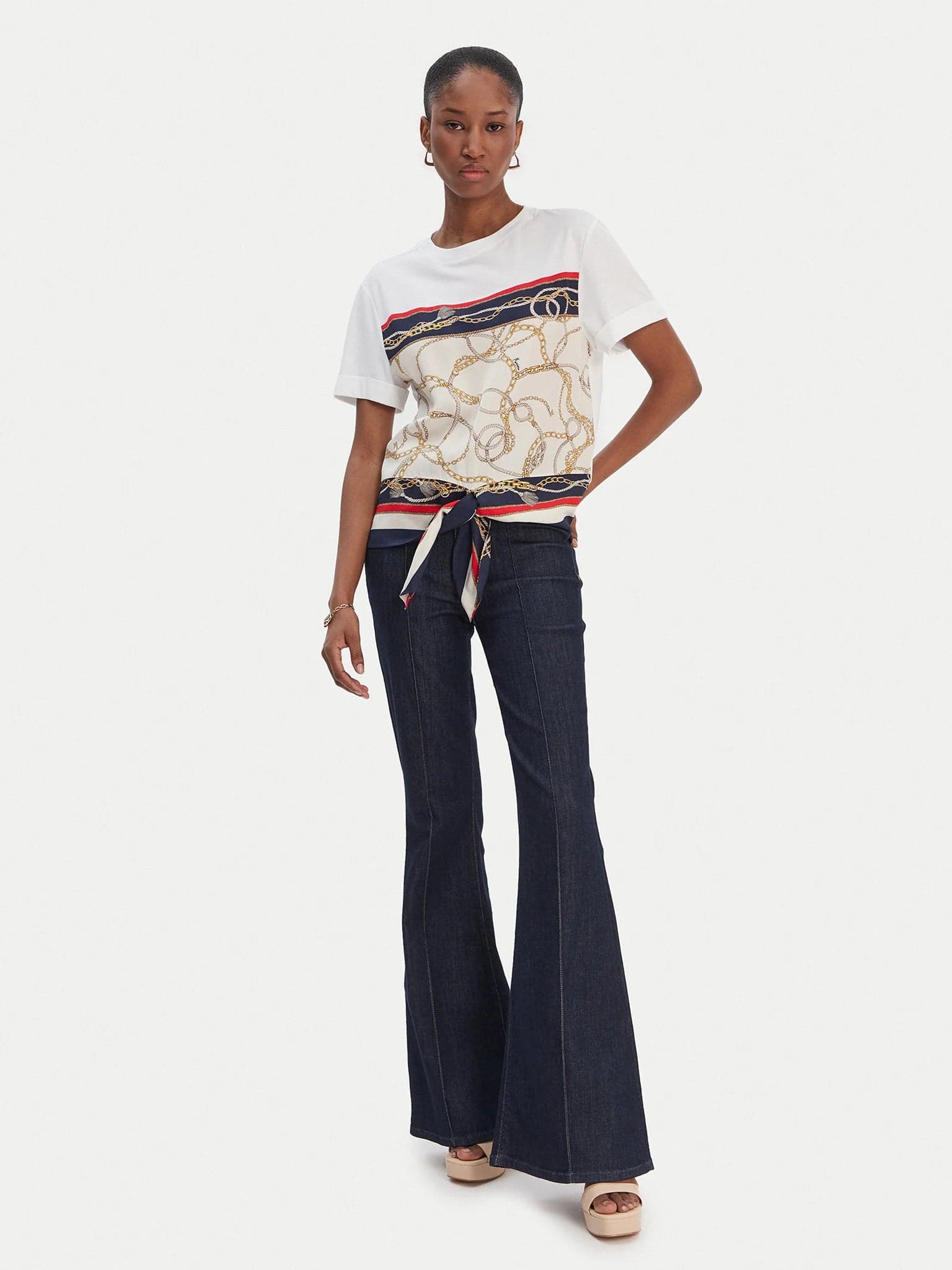 KALILA KNOTTED T-SHIRT in Canotte Kanal 32 - Santa Maria di Licodia, commercioVirtuoso.it