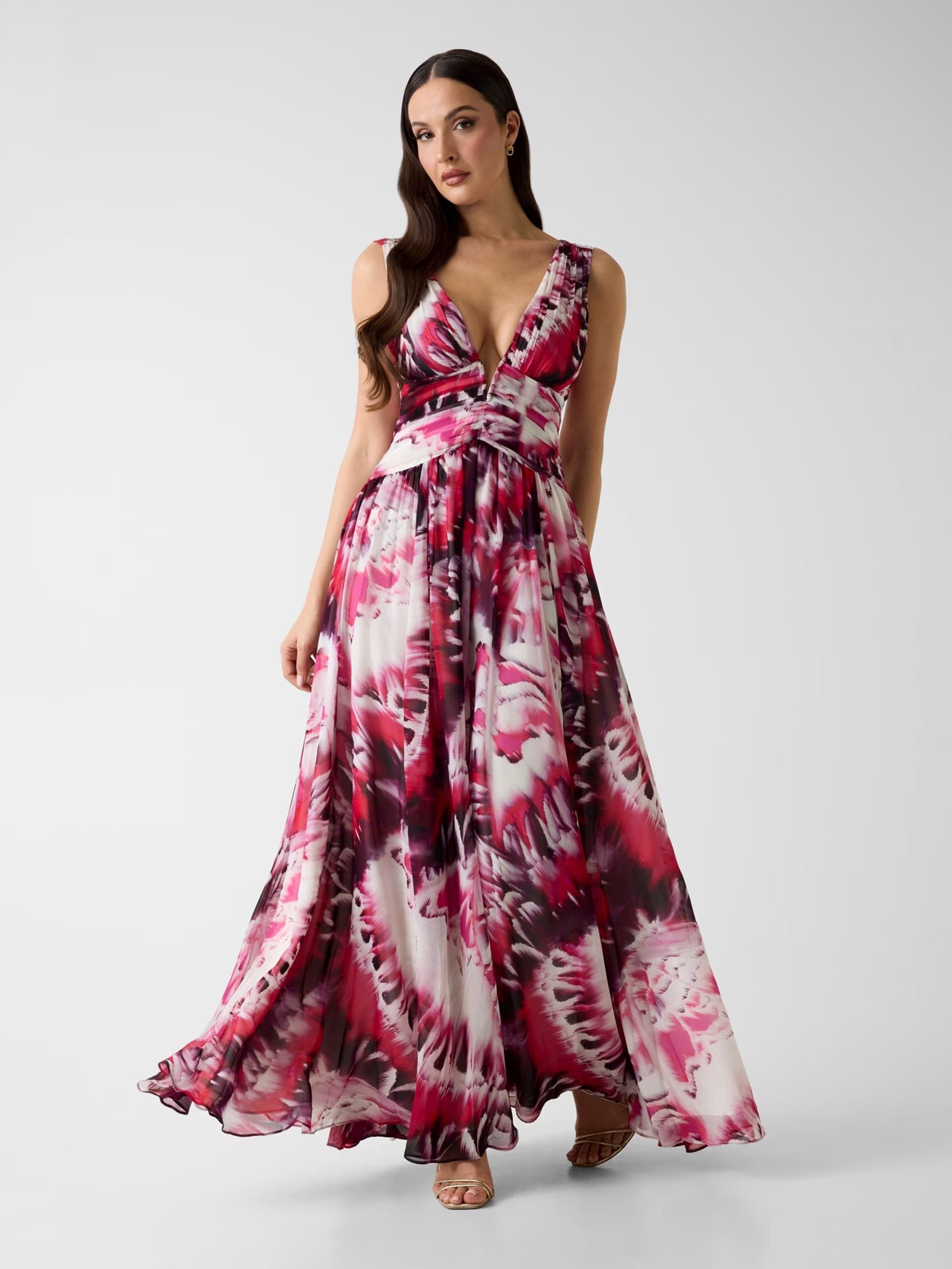 ADELA V NECK LONG DRESS in Casual Kanal 32 - Santa Maria di Licodia, commercioVirtuoso.it
