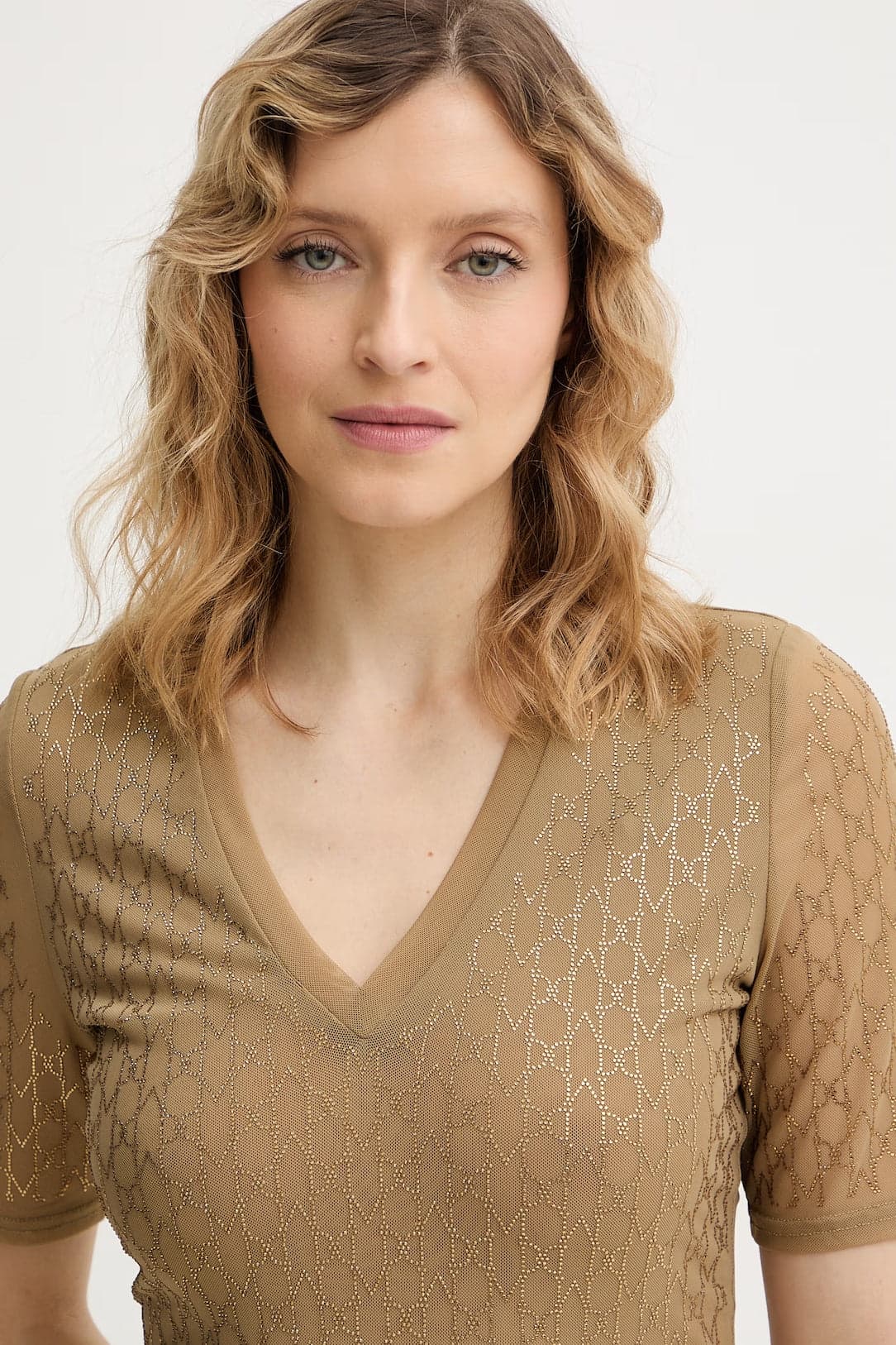 Top marciano by guess ARIA 3/4 SLEEVE V NECK TOP - 4
