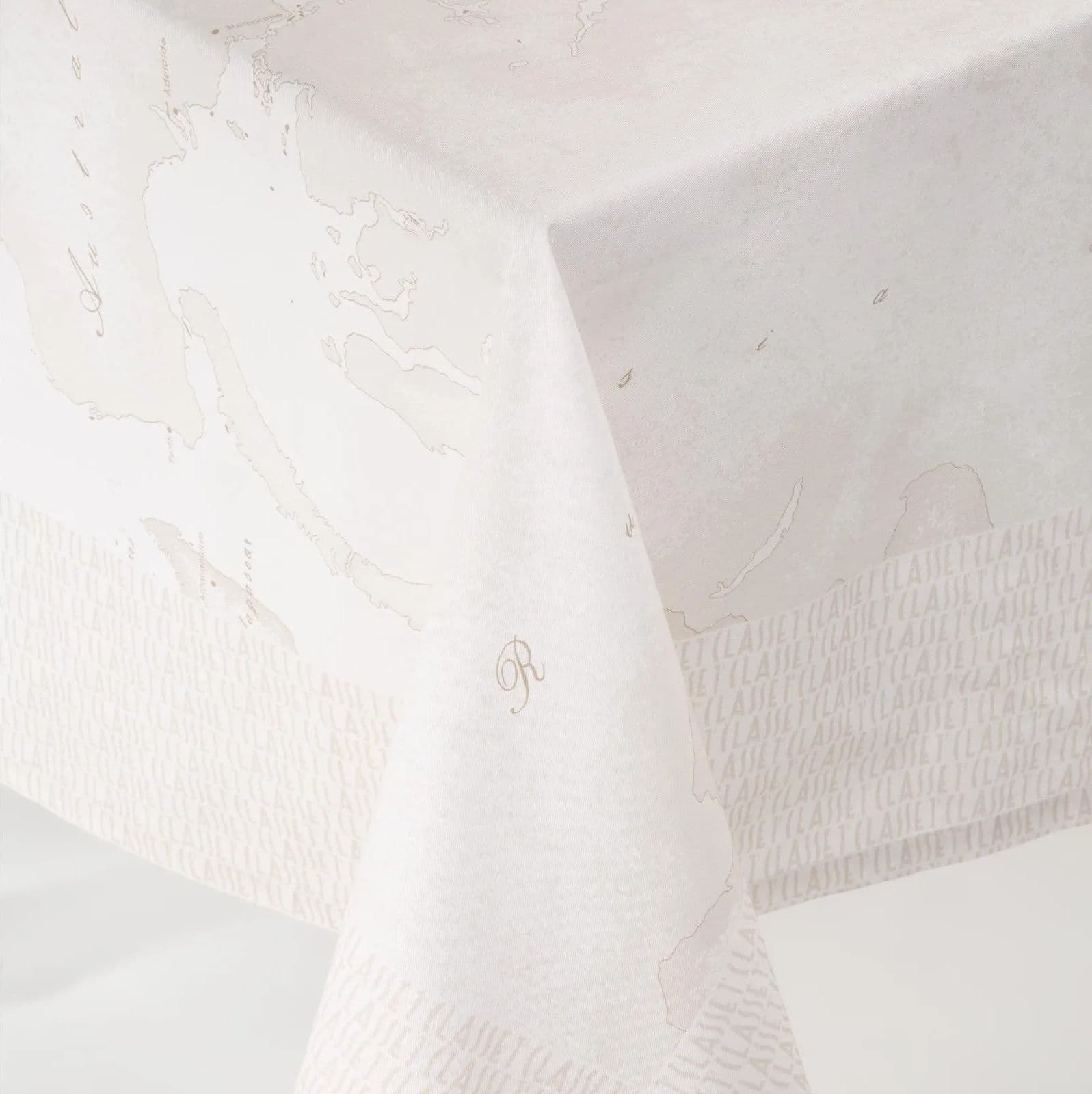 Tovaglia Tavola Geo White Geo White Alviero Martini 1A Classe in cotone