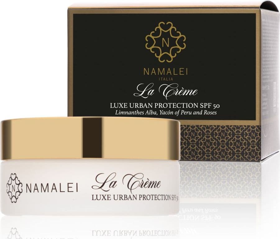 La Crème Luxe Urban Protection Spf 50 - Con Limnanthes Alba, Yacòn del Perù e Rose