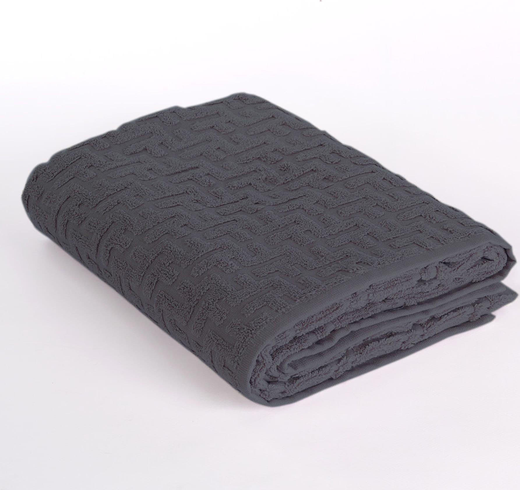 Telo bagno  trendy Via Roma 60 puro cotone – antracite