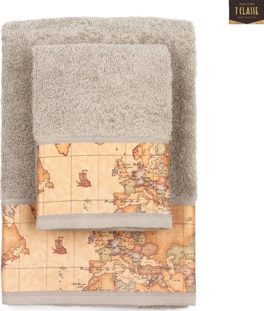 Asciugamani Alviero Martini 1A Classe Geo Classic: Viso + Bidet, Puro Cotone, Icona di Stile - 3