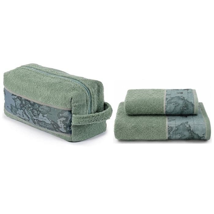 Beauty Asciugamani set ! Alviero Martini  Geo Classic Cotone + Pochette - 12
