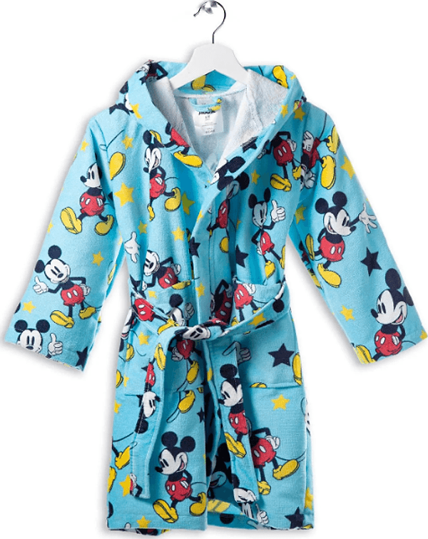 Accappatoio Bimbi Mickey Star ! Caleffi Kids Con Cappuccio In Cotone Disney Bambino  - Divertimento e Comfort – Caleffi