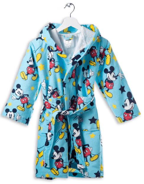 Accappatoio Mickey Star ! Caleffi Kids Con Cappuccio In Cotone Disney Bambino  - Divertimento e Comfort - 4