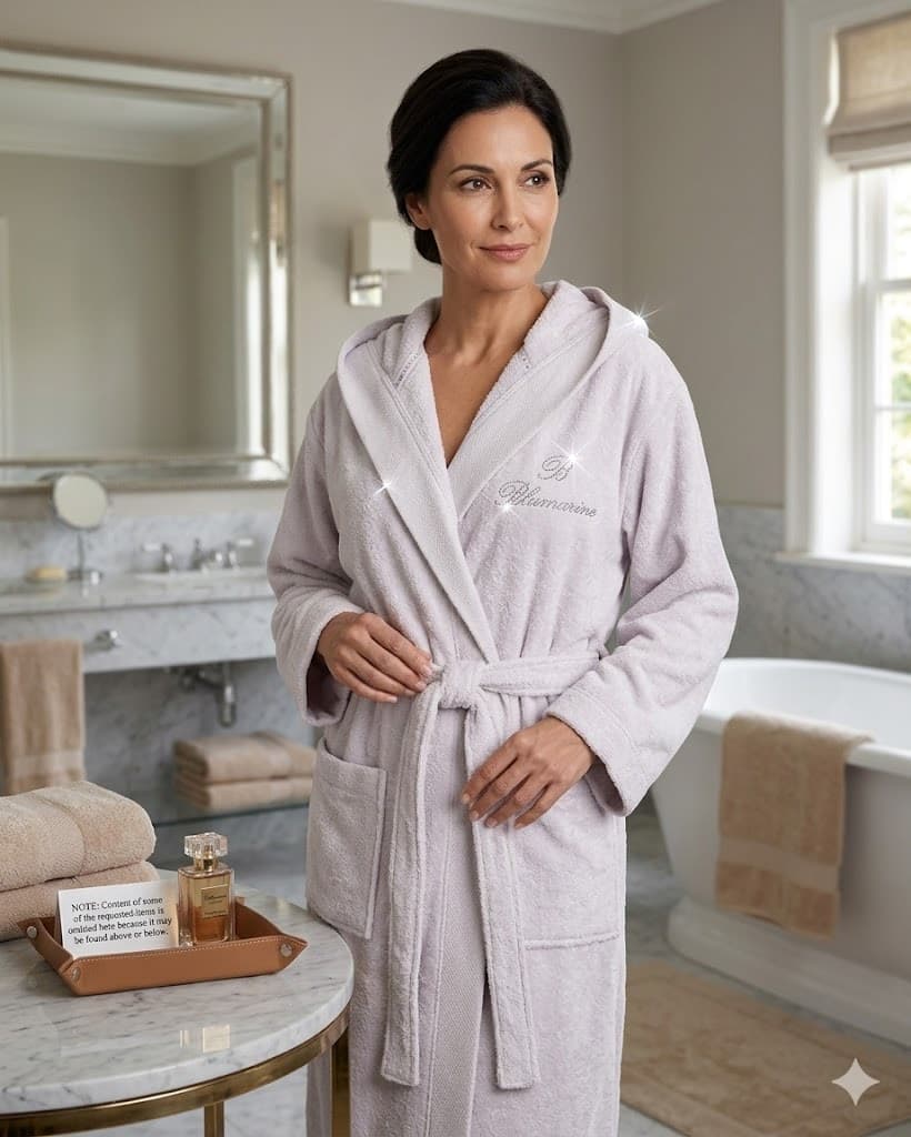 Accappatoi Blumarine Benessere con cappuccio – Lusso e Relax di Classe - 2