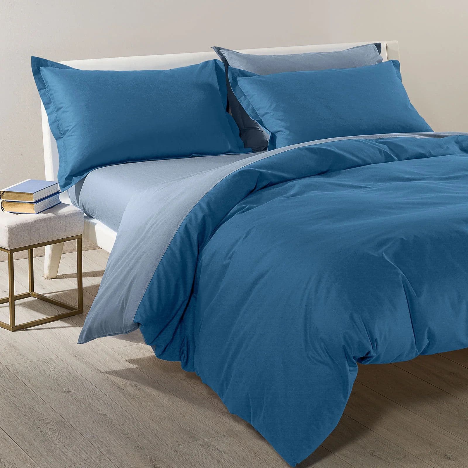 Copripiumino Bicolor ! Caleffi: Completo in Cotone Morbido, Stile Moderno e Comfort Assoluto - 41