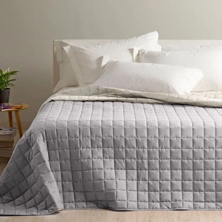 Copriletto Trapuntato Modern ! Caleffi in Microfibra - Eleganza e Comfort per Ogni Stagione - 80