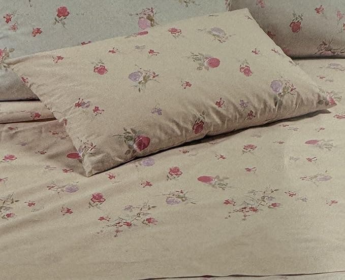 Lenzuola Flanella Fantasia Flora ! Caleffi: Completo Cotone Morbido, Design Floreale e Sogni di Primavera - 4