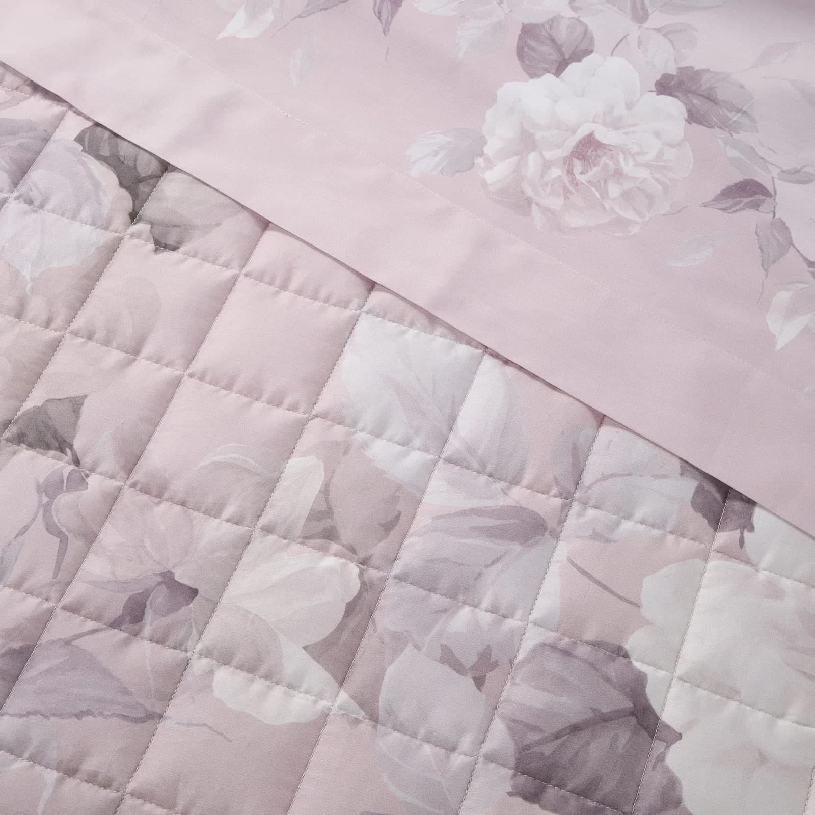 Copriletto Trapuntato Rosa Alba ! Caleffi in Raso di Cotone Matrimoniale  - Eleganza e Comfort - 7