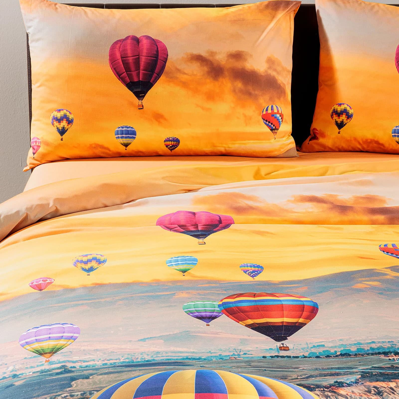 Lenzuola Cappadocia ! Caleffi By Carmassi Completo In Cotone Sogni Di Viaggio - 6