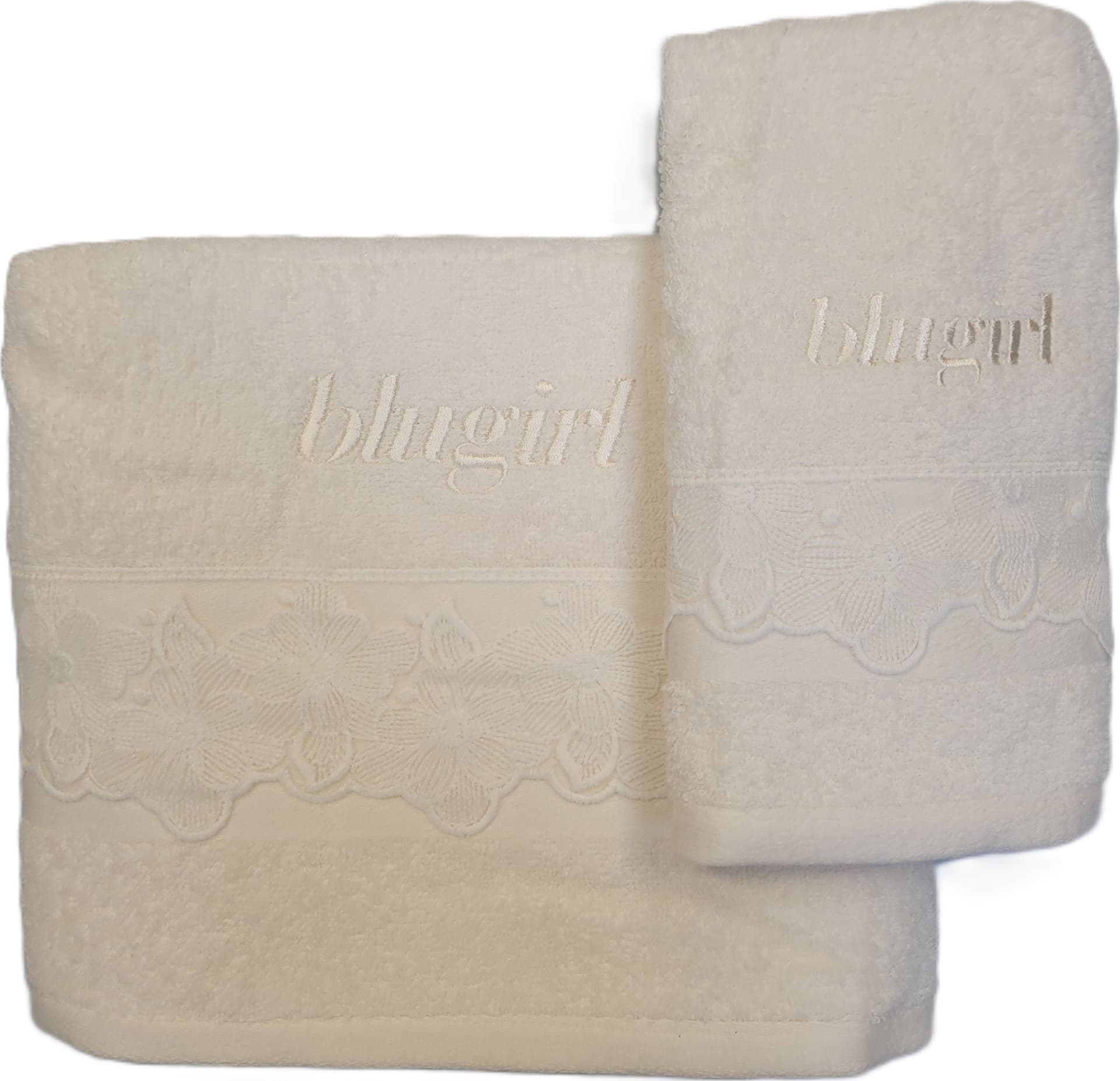 Set Asciugamani Blugirl Eva: Set Viso + Ospite, Puro Cotone, Eleganza Naturale - 4