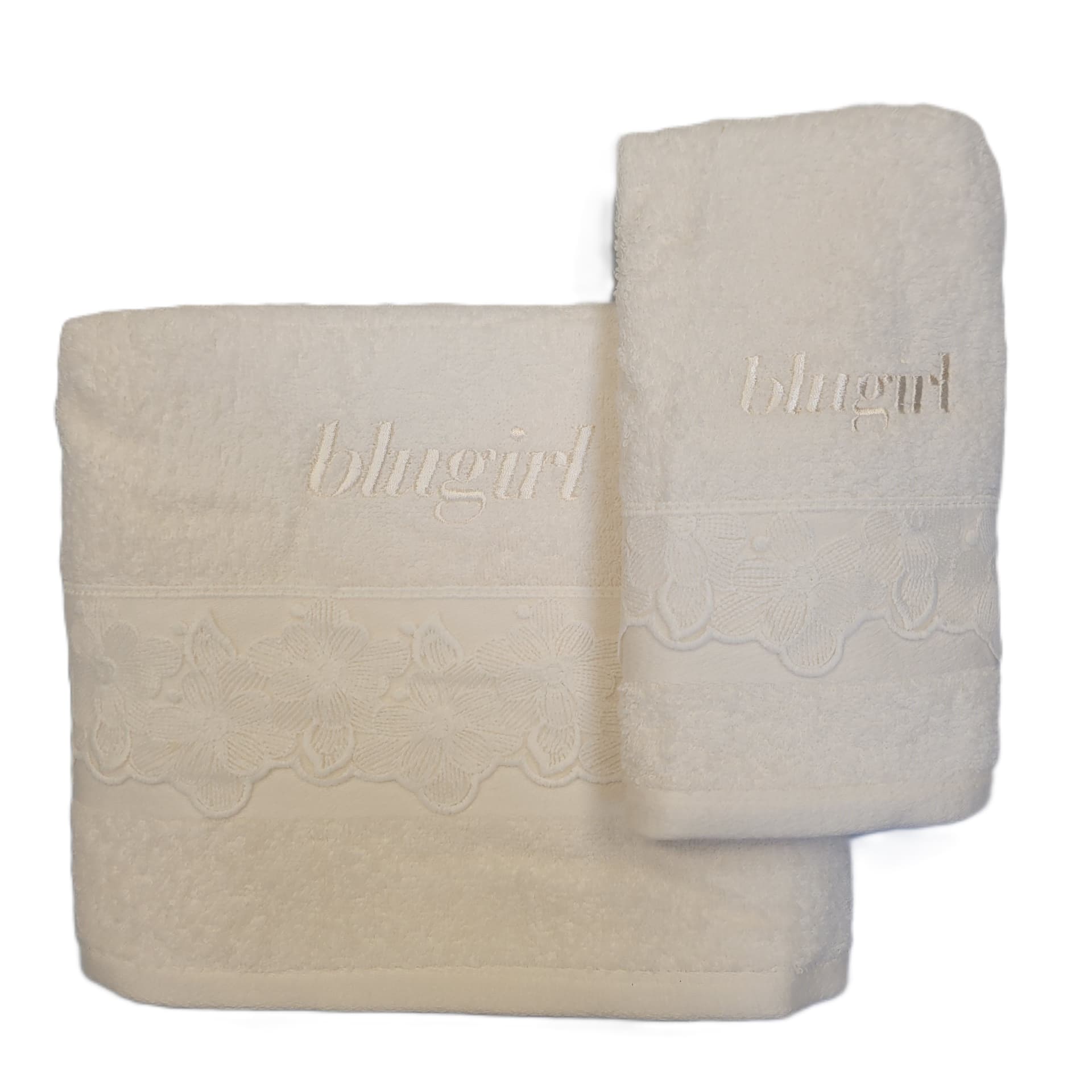 Set Asciugamani Blugirl Eva: Set Viso + Ospite, Puro Cotone, Eleganza Naturale - 4